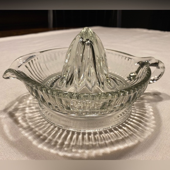 Other - VINTAGE~1950’s~CLEAR GLASS~CITRUS REAMER/JUICER~FINGER HOLD & SPOUT~NICE~G21